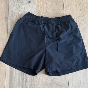 chubbies Olive Performance Shorts with Elastic Waist